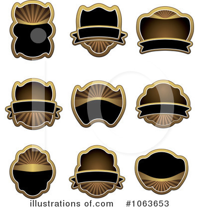 Royalty-Free (RF) Labels Clipart Illustration by Vector Tradition SM - Stock Sample #1063653
