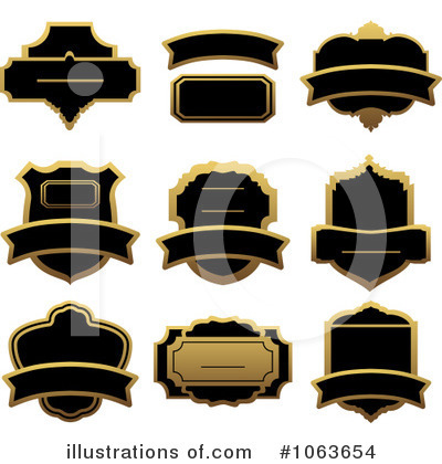 Royalty-Free (RF) Labels Clipart Illustration by Vector Tradition SM - Stock Sample #1063654