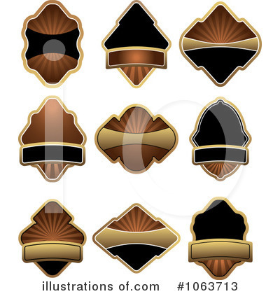 Royalty-Free (RF) Labels Clipart Illustration by Vector Tradition SM - Stock Sample #1063713