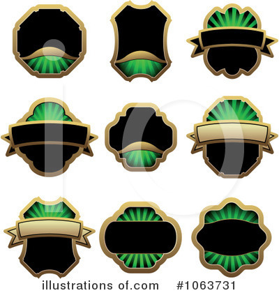 Royalty-Free (RF) Labels Clipart Illustration by Vector Tradition SM - Stock Sample #1063731