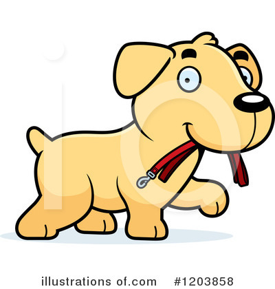Yellow Labrador Clipart #1203858 by Cory Thoman