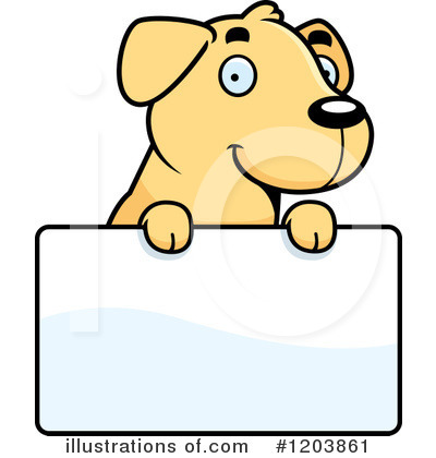 Yellow Labrador Clipart #1203861 by Cory Thoman