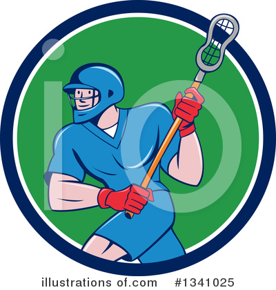 Royalty-Free (RF) Lacrosse Clipart Illustration by patrimonio - Stock Sample #1341025