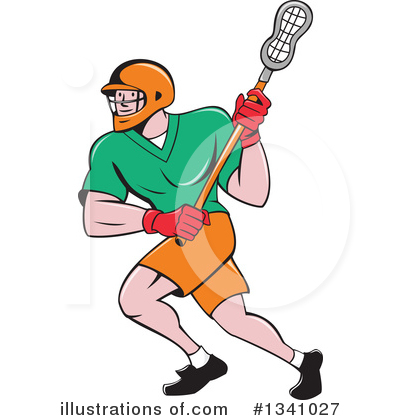 Royalty-Free (RF) Lacrosse Clipart Illustration by patrimonio - Stock Sample #1341027
