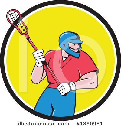 Royalty-Free (RF) Lacrosse Clipart Illustration by patrimonio - Stock Sample #1360981