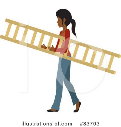 Royalty-Free (RF) Ladder Clipart Illustration by Rosie Piter - Stock Sample #83703