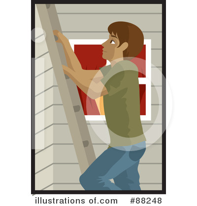 Royalty-Free (RF) Ladder Clipart Illustration by Rosie Piter - Stock Sample #88248