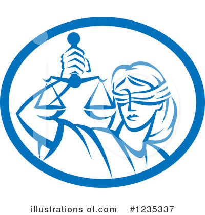 Royalty-Free (RF) Lady Justice Clipart Illustration by patrimonio - Stock Sample #1235337