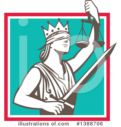 Scales Of Justice Clipart #1388706 by patrimonio