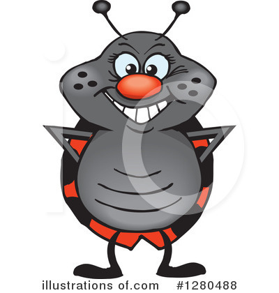 Ladybugs Clipart #1280488 by Dennis Holmes Designs