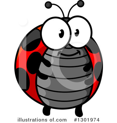 Ladybug Clipart #1301974 by Vector Tradition SM