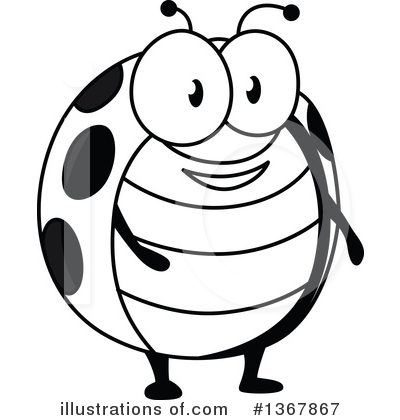Ladybug Clipart #1367867 by Vector Tradition SM