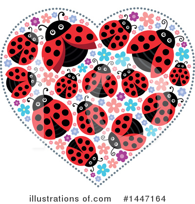 Royalty-Free (RF) Ladybug Clipart Illustration by visekart - Stock Sample #1447164