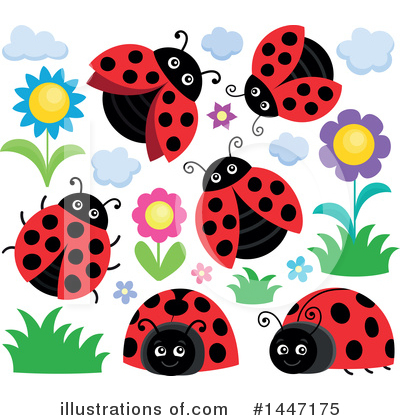 Royalty-Free (RF) Ladybug Clipart Illustration by visekart - Stock Sample #1447175