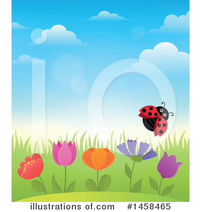 Royalty-Free (RF) Ladybug Clipart Illustration by visekart - Stock Sample #1458465
