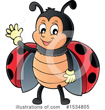 Royalty-Free (RF) Ladybug Clipart Illustration by visekart - Stock Sample #1534805