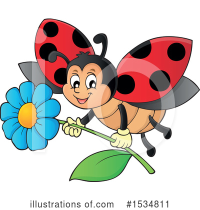 Royalty-Free (RF) Ladybug Clipart Illustration by visekart - Stock Sample #1534811