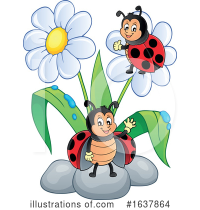 Royalty-Free (RF) Ladybug Clipart Illustration by visekart - Stock Sample #1637864