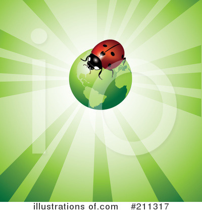 Royalty-Free (RF) Ladybug Clipart Illustration by Eugene - Stock Sample #211317
