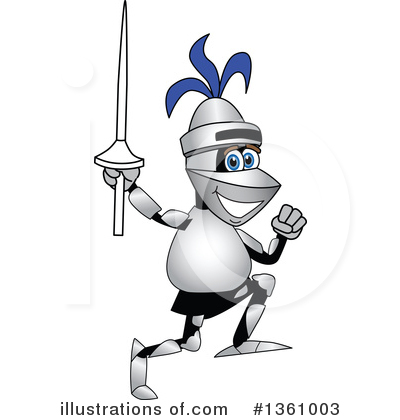 Royalty-Free (RF) Lancer Clipart Illustration by Mascot Junction - Stock Sample #1361003