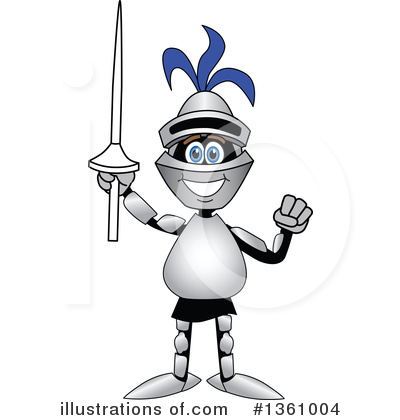 Knight Clipart #1361004 by Mascot Junction