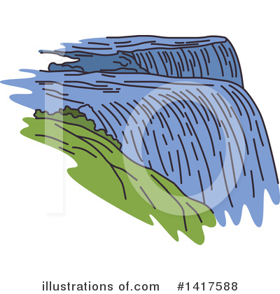 Niagara Falls Clipart #1417588 by Seamartini Graphics
