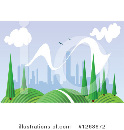 Royalty-Free (RF) Landscape Clipart Illustration by Vector Tradition SM - Stock Sample #1268672
