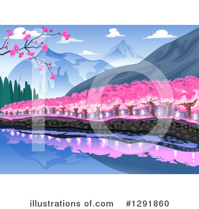 Cherry Blossoms Clipart #1291860 by BNP Design Studio
