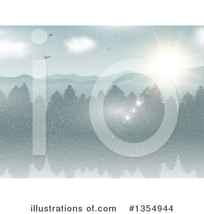 Snowing Clipart #1354944 by KJ Pargeter