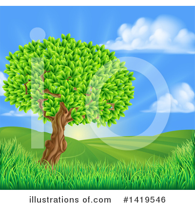 Grass Clipart #1419546 by AtStockIllustration