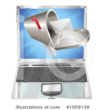 Royalty-Free (RF) Laptop Clipart Illustration by AtStockIllustration - Stock Sample #1059139