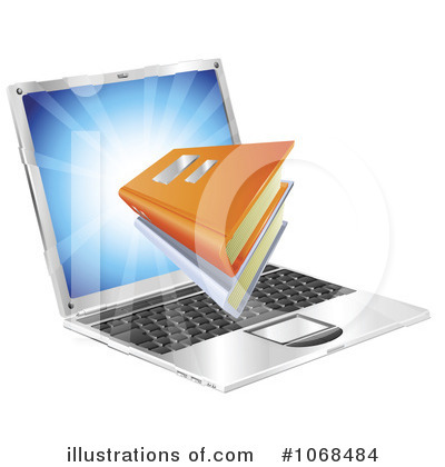 Royalty-Free (RF) Laptop Clipart Illustration by AtStockIllustration - Stock Sample #1068484