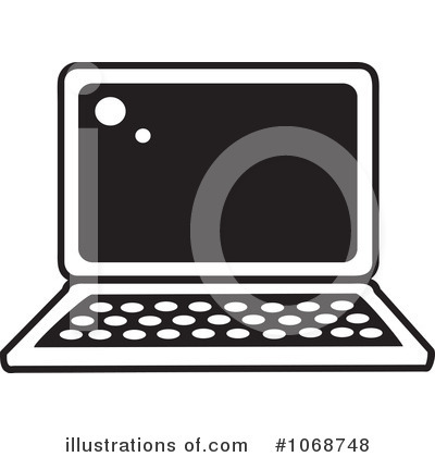 Royalty-Free (RF) Laptop Clipart Illustration by Rosie Piter - Stock Sample #1068748