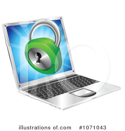 Royalty-Free (RF) Laptop Clipart Illustration by AtStockIllustration - Stock Sample #1071043