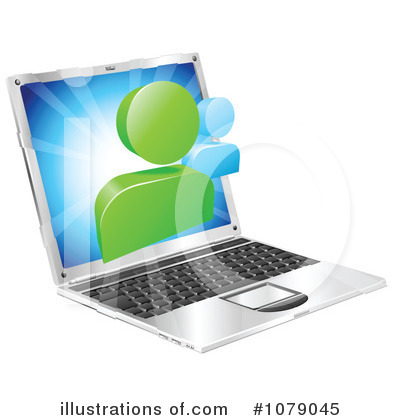 Royalty-Free (RF) Laptop Clipart Illustration by AtStockIllustration - Stock Sample #1079045