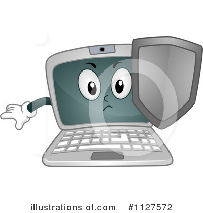 Royalty-Free (RF) Laptop Clipart Illustration by BNP Design Studio - Stock Sample #1127572