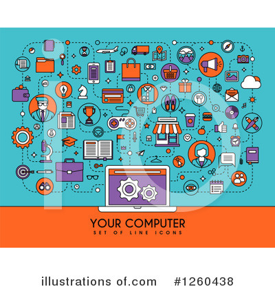 Laptop Clipart #1260438 by elena