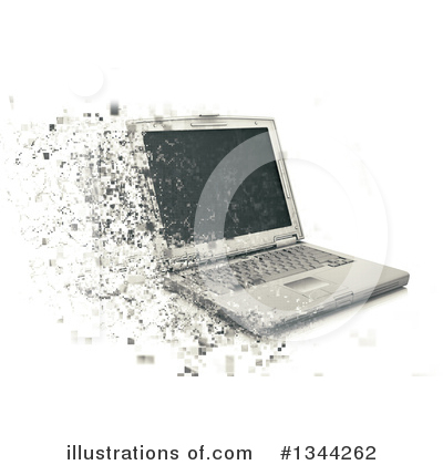 Royalty-Free (RF) Laptop Clipart Illustration by KJ Pargeter - Stock Sample #1344262