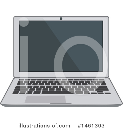 Royalty-Free (RF) Laptop Clipart Illustration by Vector Tradition SM - Stock Sample #1461303