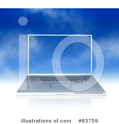 Royalty-Free (RF) Laptop Clipart Illustration by Tonis Pan - Stock Sample #63759
