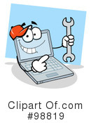 Laptop Clipart #98819 by Hit Toon