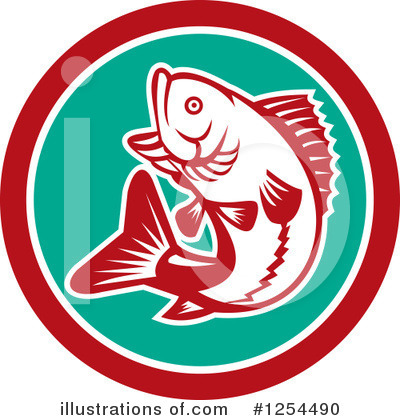 Bass Fish Clipart #1254490 by patrimonio