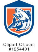 Largemouth Bass Clipart #1254491 by patrimonio