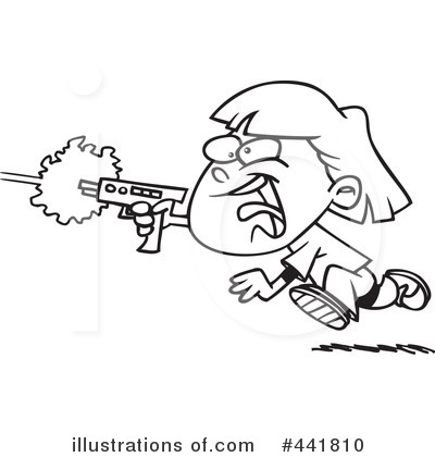 Royalty-Free (RF) Laser Tag Clipart Illustration by toonaday - Stock Sample #441810