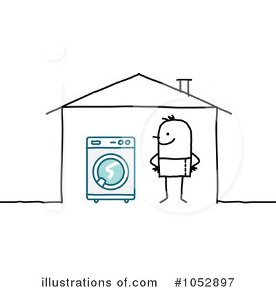 Royalty-Free (RF) Laundry Clipart Illustration by NL shop - Stock Sample #1052897