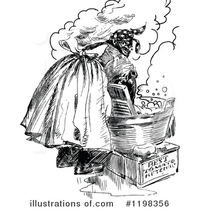 Royalty-Free (RF) Laundry Clipart Illustration by Prawny Vintage - Stock Sample #1198356