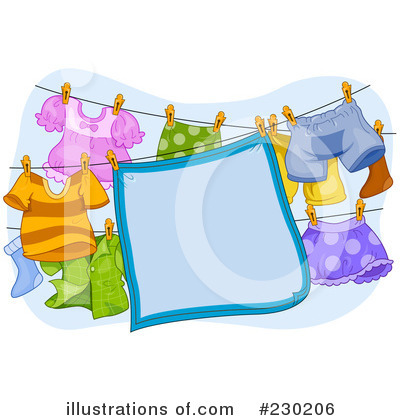 Royalty-Free (RF) Laundry Clipart Illustration by BNP Design Studio - Stock Sample #230206