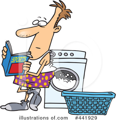 Royalty-Free (RF) Laundry Clipart Illustration by toonaday - Stock Sample #441929