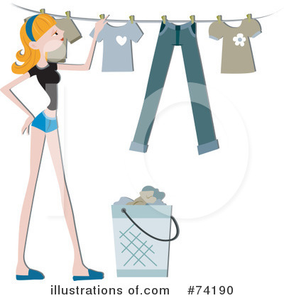 Royalty-Free (RF) Laundry Clipart Illustration by BNP Design Studio - Stock Sample #74190