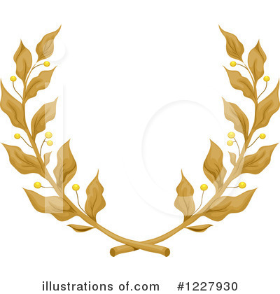 Royalty-Free (RF) Laurel Wreath Clipart Illustration by BNP Design Studio - Stock Sample #1227930